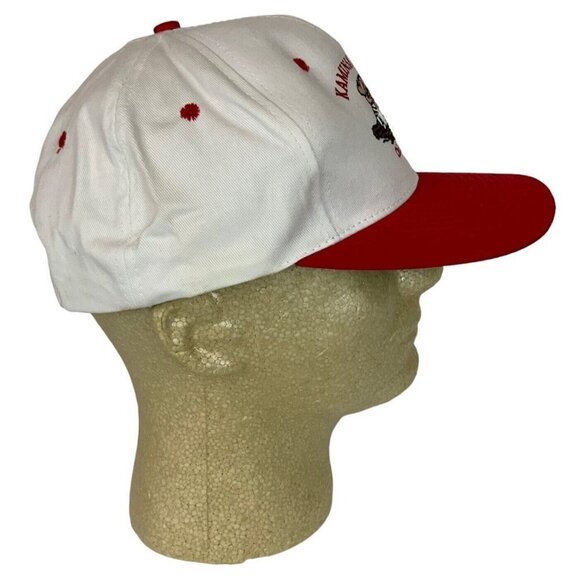 Kaminski Meats Chicago IL Embroidered Hat Cap Pig White Red Snapback KC Caps - Picture 3 of 8